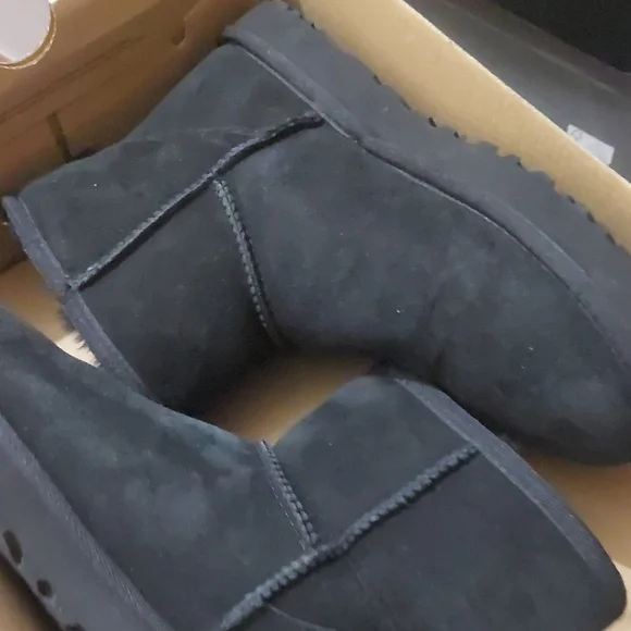 UGG Classic Black Suede Boots - Picture 7 of 7